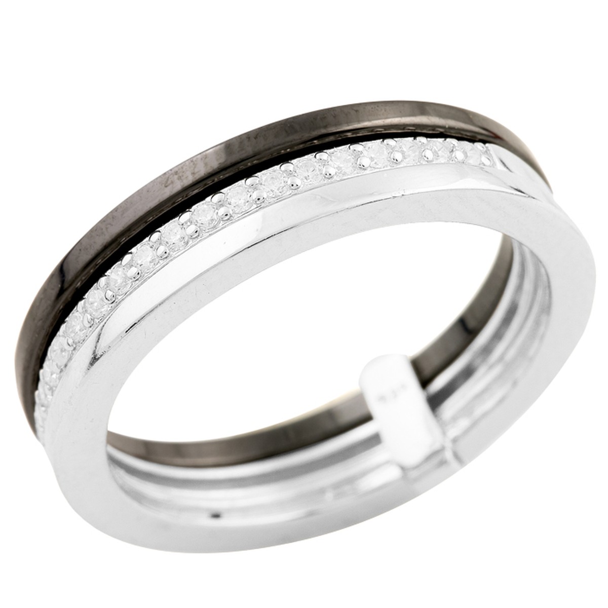 

Серебряное кольцо SilverLine с керамикой 19 размер