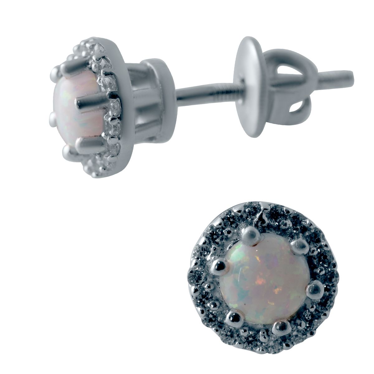 

Серебряные серьги SilverLine с опалом 0.801ct