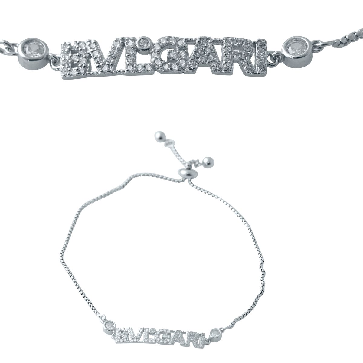 

Серебряный браслет SilverLine с фианитами Регулируемый размер