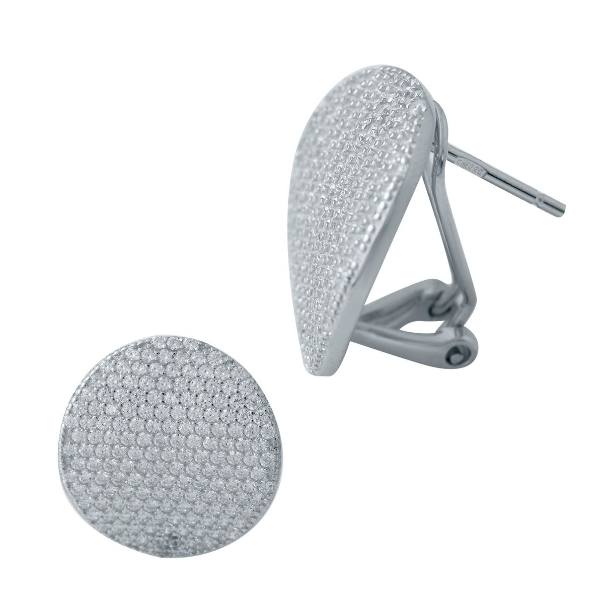 

Серебряные серьги SilverLine с фианитами