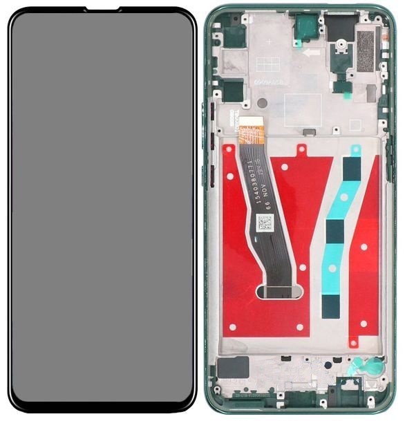 

Дисплей для Huawei P Smart Z STK-LX1, Y9 Prime 2019 с сенсором (тачскрином) черный и с рамкой зеленого цвета