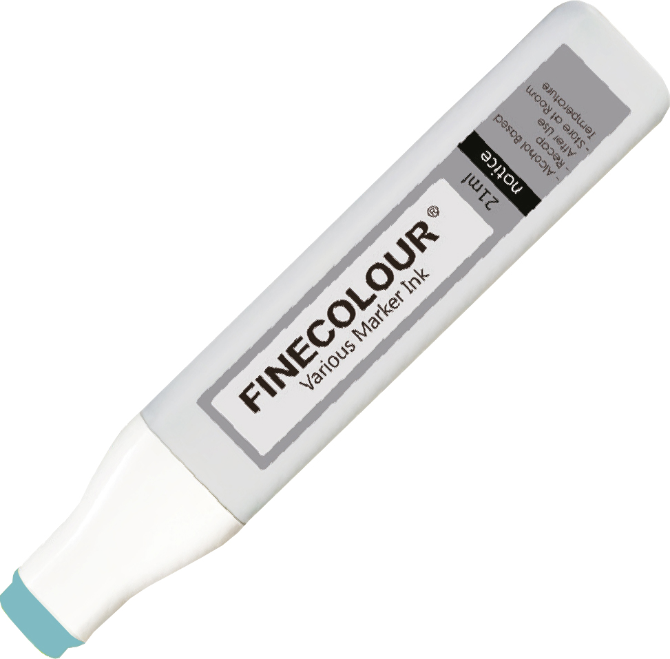 

Заправка спиртовая Finecolour Refill Ink 104 бирюзово-голубой BG104 (EF900-104)