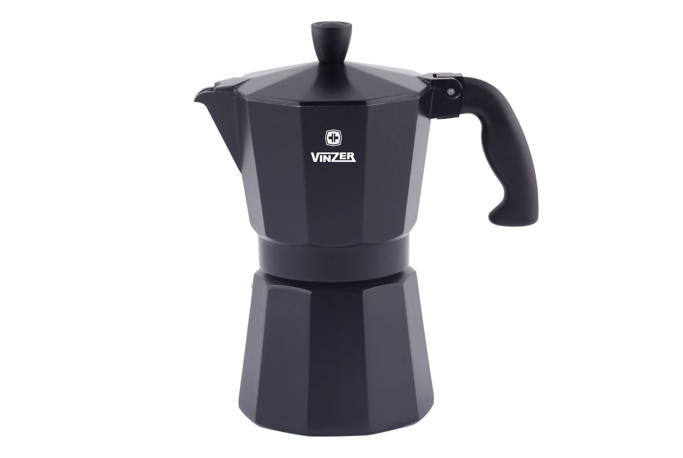 

Кофеварка гейзерная VINZER Moka Nero, 6 чашек