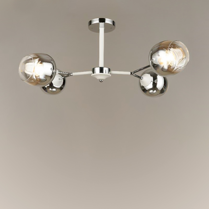 

Люстра стельова Light House SRS-16303/4 бiлий+ хром