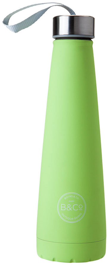 

Термобутылка Summit B&Co Conical Bottle Flask Rubberized Apple Green 450 мл