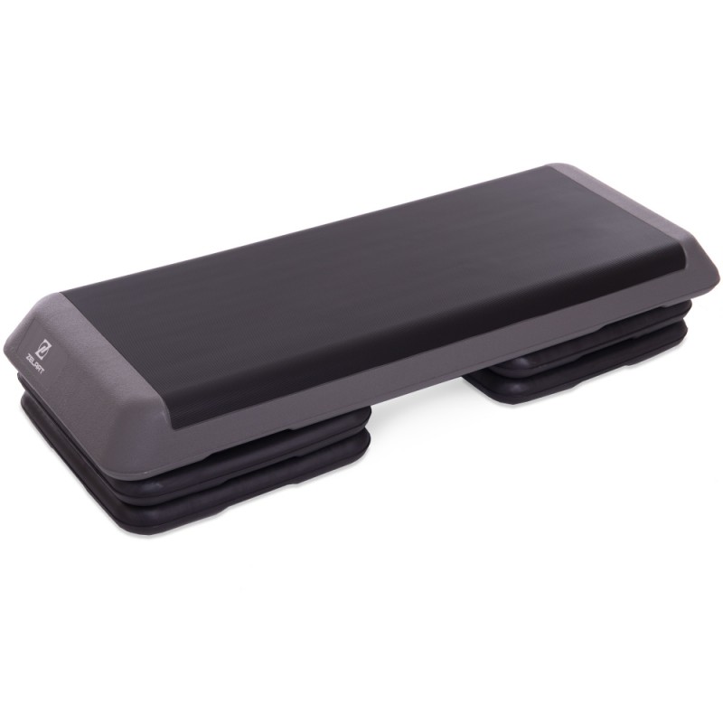 

Степ-платформа FitGo 1100x410x200 мм, черный-серый, код: FI-6772-S52