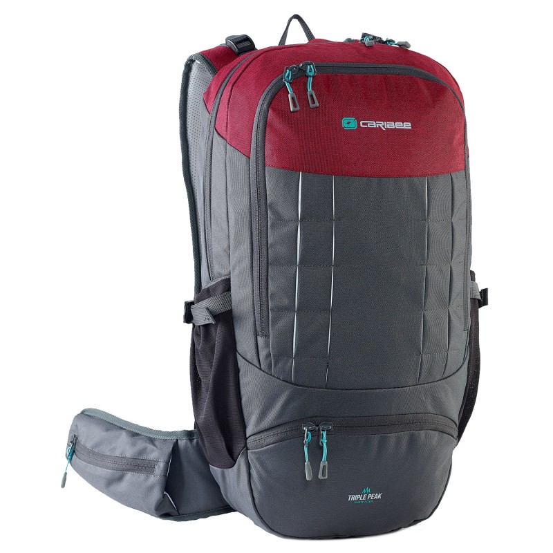 

Рюкзак туристический Caribee Triple Peak Merlot Red 34 л, код: 927769