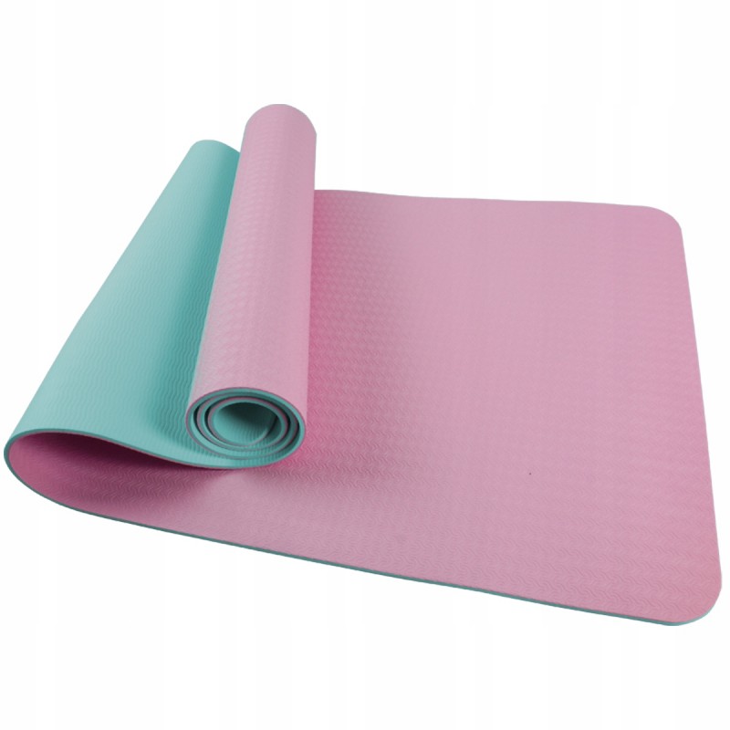 

Коврик для йоги и фитнеса SportVida TPE Pink/Sky Blue 1830х610х4 мм, код: SV-HK0239