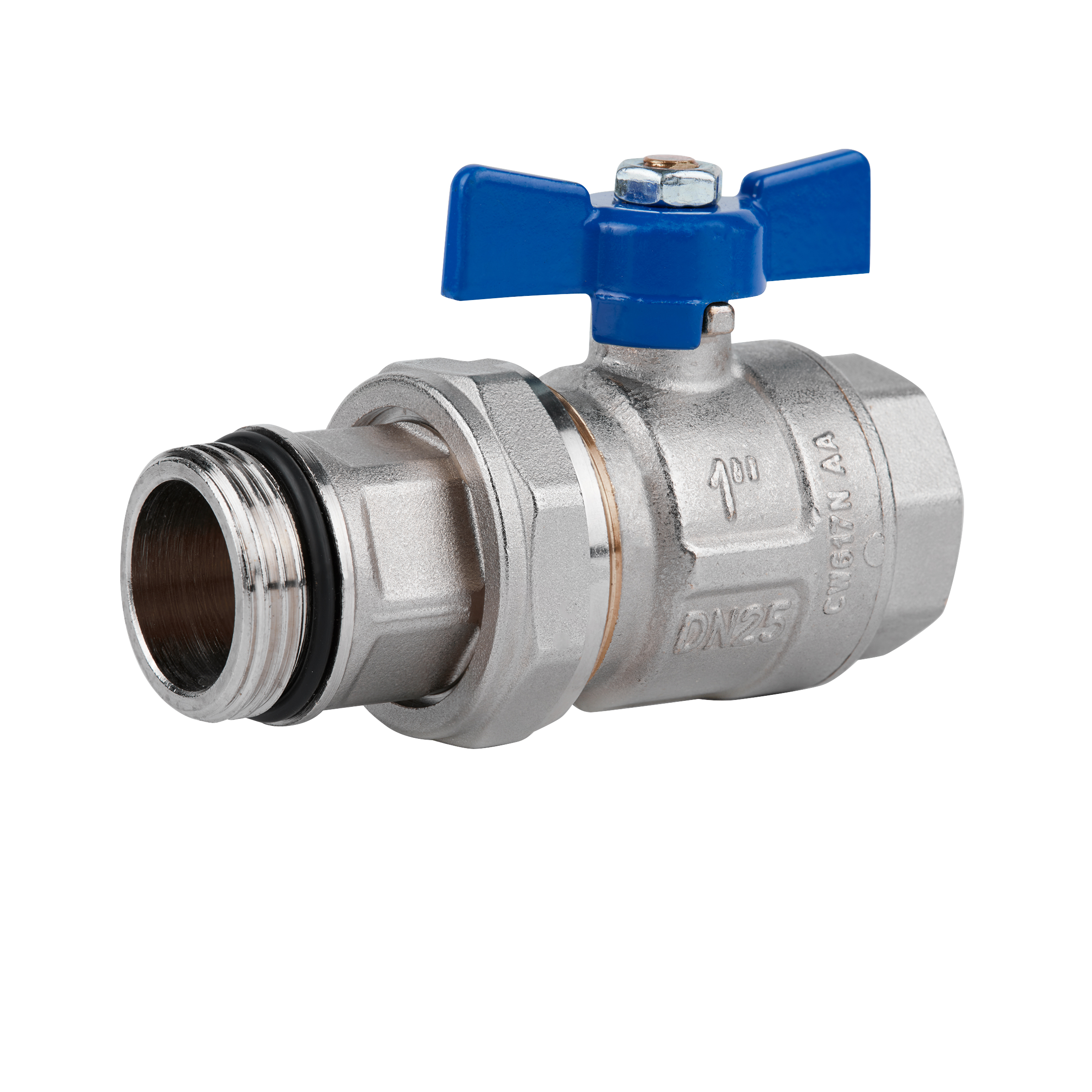 

Кран шаровой "Американка" Icma Blue 1" с антипротечкой прямой №215