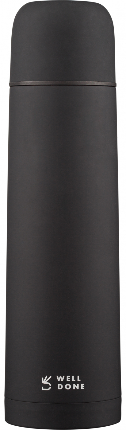 

Термос Well Done вакуумный 0.5 л черный (WD-7105B)