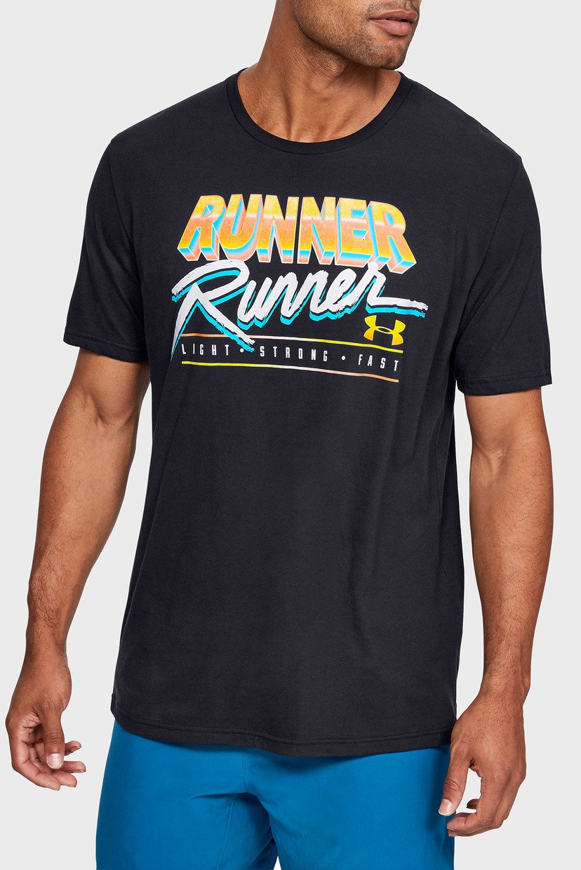 

Мужская черная футболка UA W Runner Runner Short Sleeve Under Armour  1350766-001, Мужская черная футболка UA W Runner Runner Short Sleeve Under Armour L 1350766-001