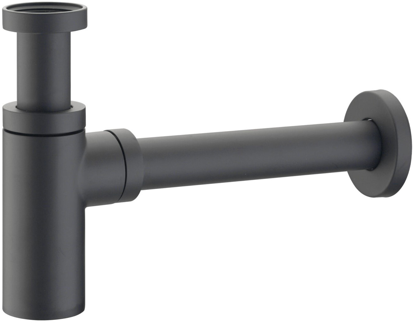 

Сифон для раковины McALPINE без слива 1 1/4"х32 мм 120Black черный матовый (5906485649619)