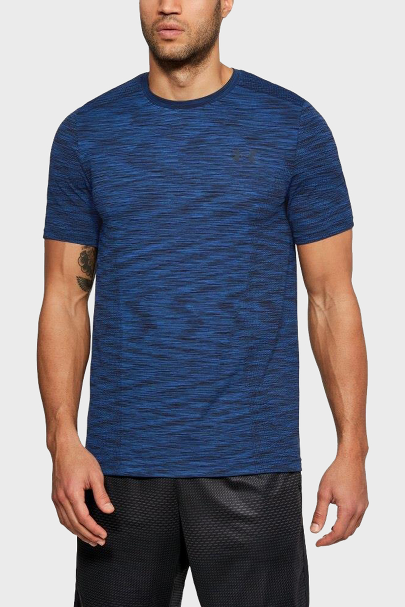 

Мужская синяя футболка UA THREADBORNE SEAMLESS SS Under Armour S 1289596-487