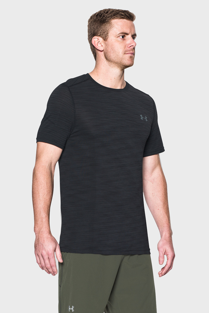 

Мужская черная футболка UA THREADBORNE SEAMLESS SS Under Armour S 1289596-001