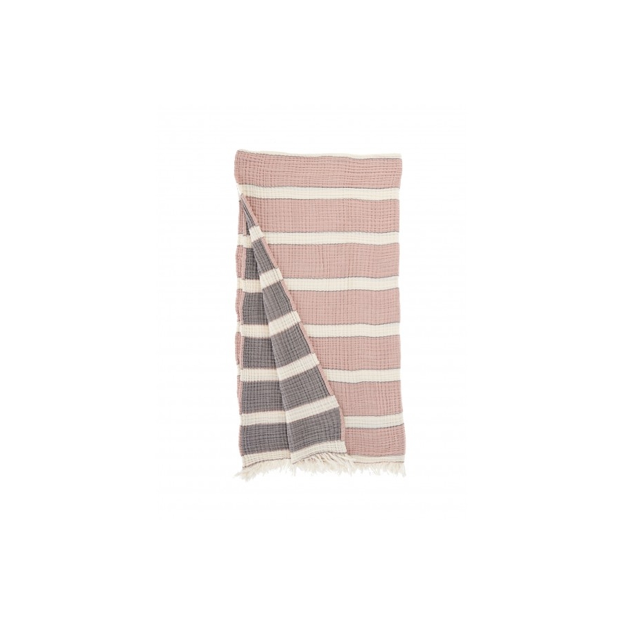 

Плед-накидка Buldans - Quatro dusty rose-antrasit розовый-антрацит 220*240