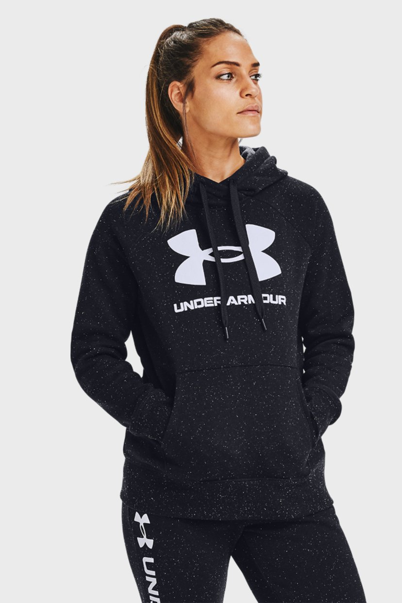 

Женское черное худи Rival Fleece Logo Under Armour M 1356318-002