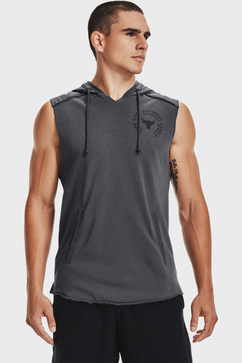 

Мужское серое худи UA Pjt Rck Terry Snake SL HD Under Armour S 1361743-012