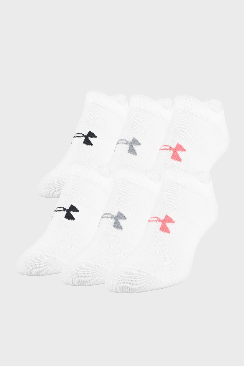 

Женские белые носки UA Women' Essential NS (6 пар) Under Armour  1332981-100, Женские белые носки UA Women's Essential NS (6 пар) Under Armour S 1332981-100