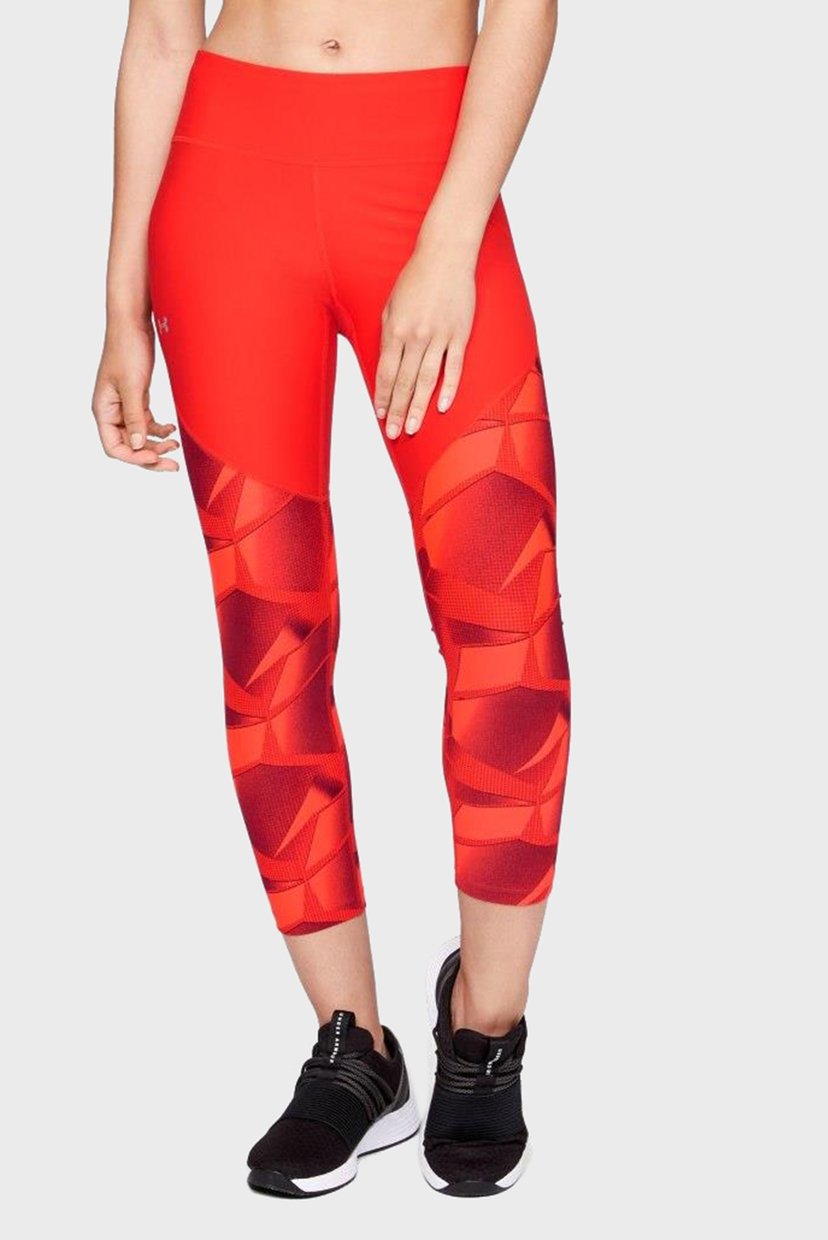 

Женские красные тайтсы UA Vanish Printed Crop Under Armour L 1322086-890