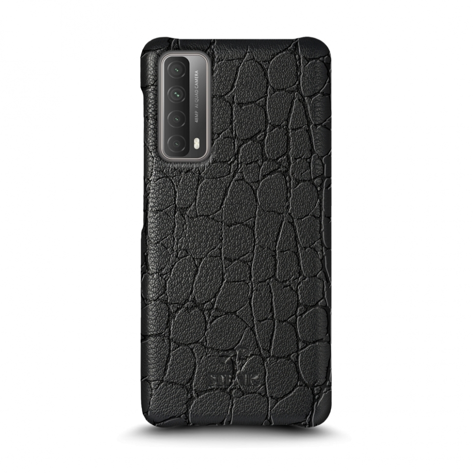 

Кожаная накладка Stenk Reptile Cover для HuaWei P Smart (2021) Чёрная
