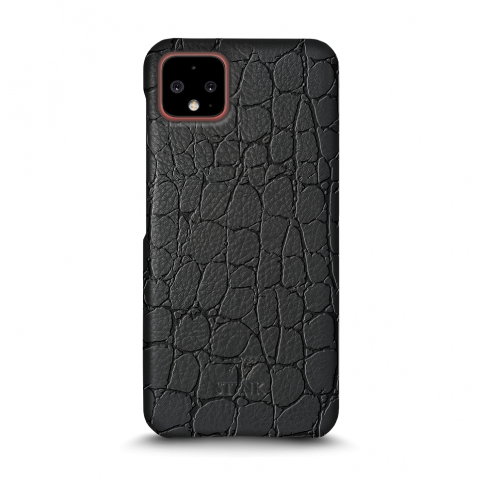 

Кожаная накладка Stenk Reptile Cover для Google Pixel 4 Чёрная