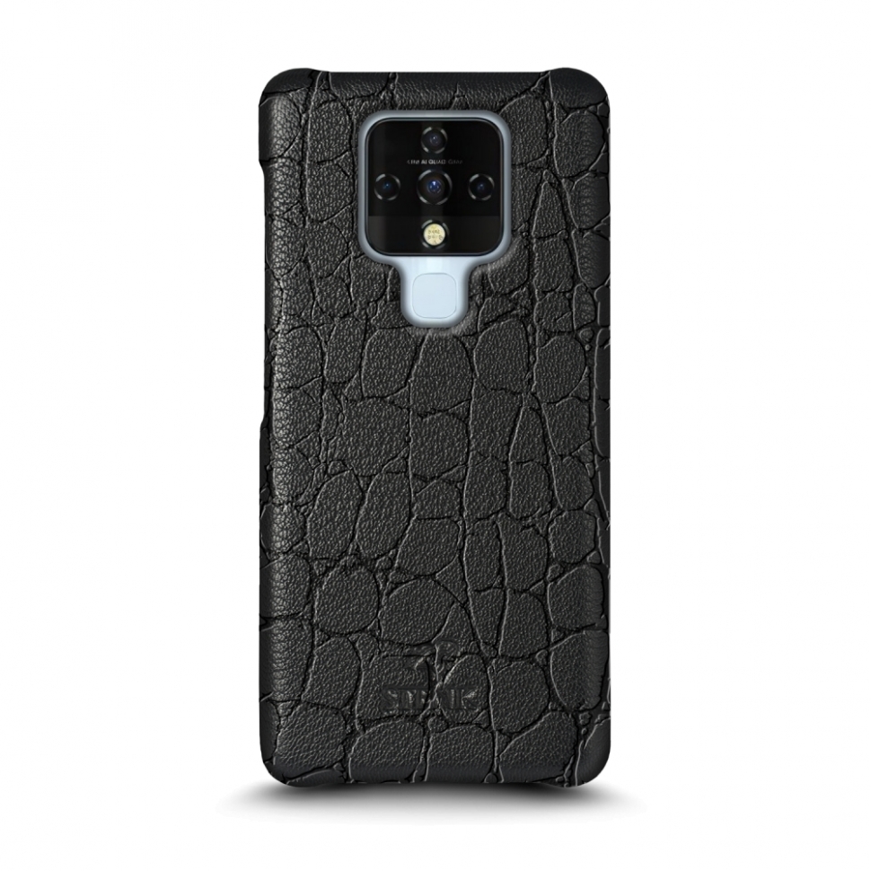 

Кожаная накладка Stenk Reptile Cover для TECNO Camon 16 SE (CE7j) Чёрная