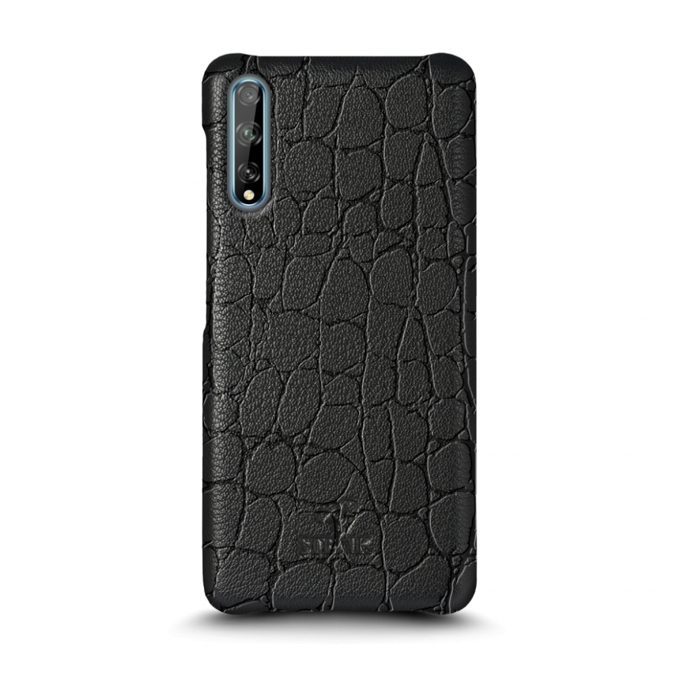 

Кожаная накладка Stenk Reptile Cover для HuaWei P Smart S Чёрная