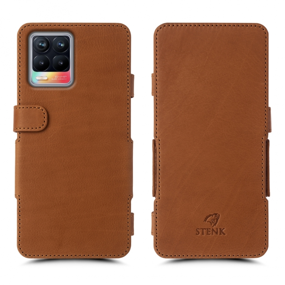 

Чехол книжка Stenk Prime для Realme 8 Camel