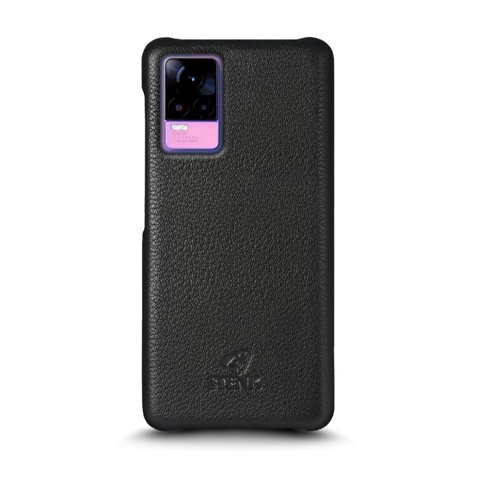 

Кожаная накладка Stenk Cover для Vivo V21e 4G Чёрная