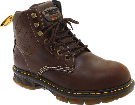 

Мужские ботинки Dr. Martens Work Britton Steel Toe 7-Tie Gibson-Cut Boot Dark Brown Republic Oily Leather/Tough Nylon 39