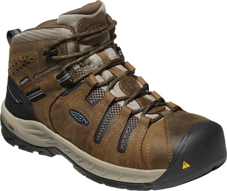 

Мужские ботинки KEEN Utility Flint II Mid Waterproof Steel Toe Work Boot Cascade Brown/Orion Blue Leather/Mesh 47
