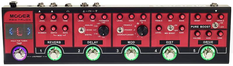 

Процессор для электрогитары MOOER Red Truck 87510