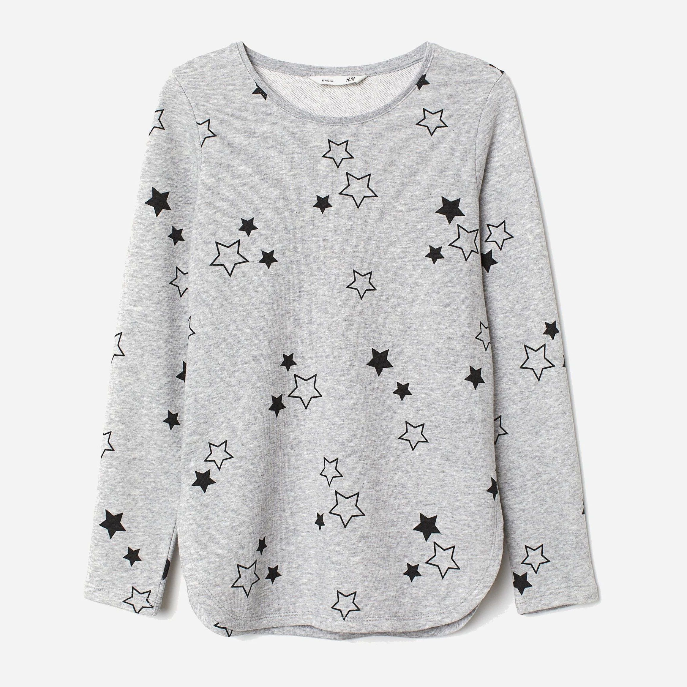 

Футболка с длинными рукавами H&M 0563976-8 158-164 см Серая (СА2000001671016)