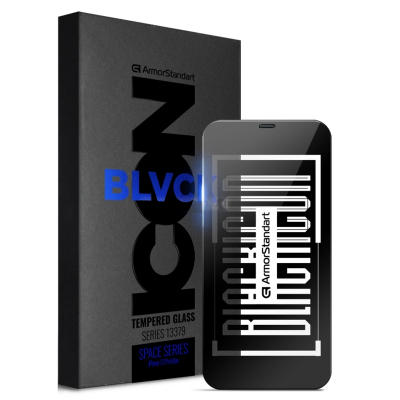 

Стекло защитное Armor для Space Black Icon для Apple iPhone 12 Pro Max