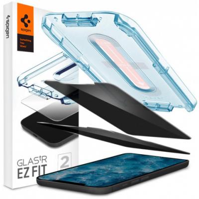 

Стекло защитное Spigen для iPhone 12 / 12 Pro Glas tR EZ Fit