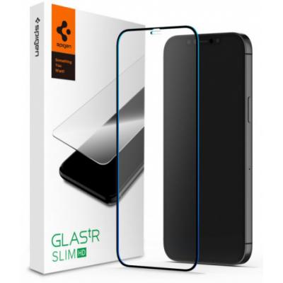 

Стекло защитное Spigen для iPhone 12 mini FC Black HD