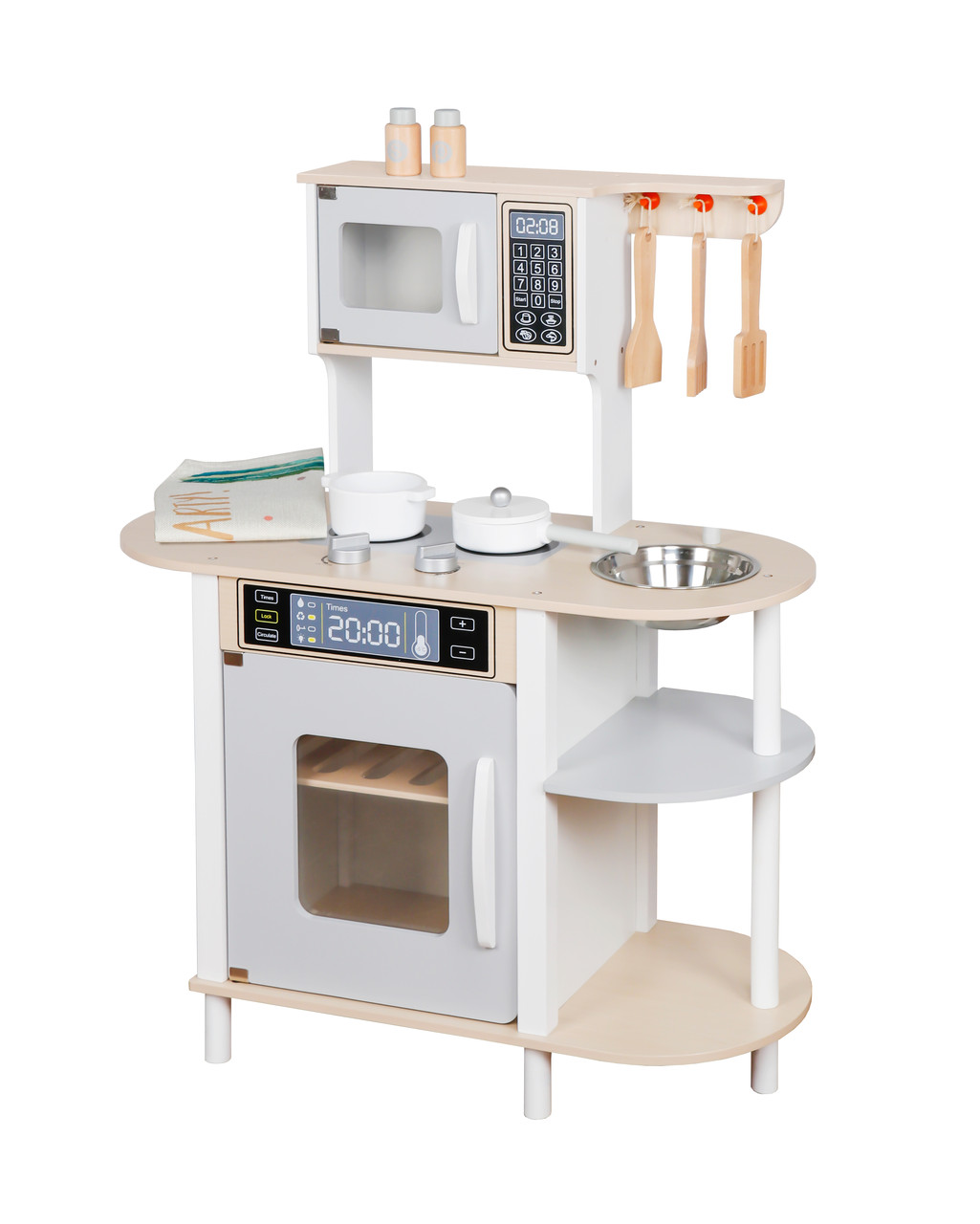 

Дитяча дерев'яна кухня Сієна + набір посуду