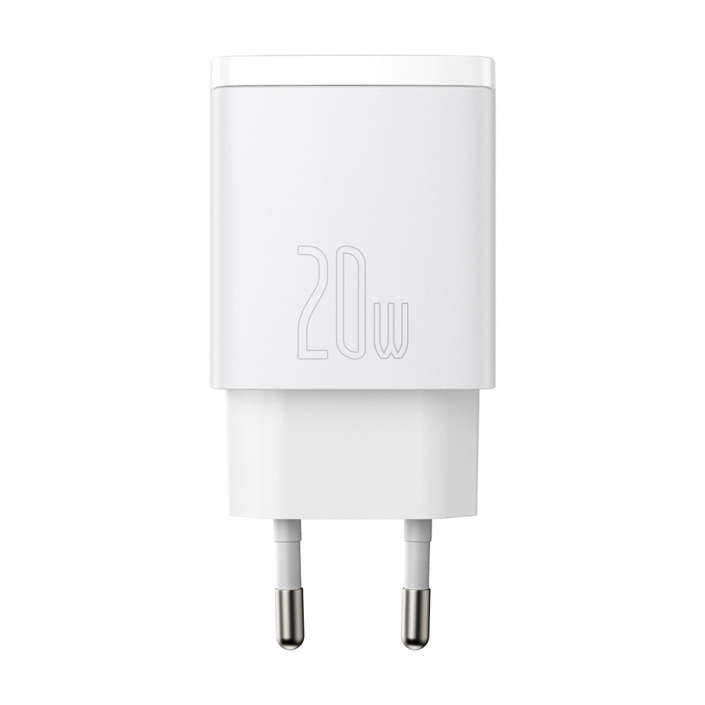 

СЗУ Baseus Compact Quick Charger 20W QC+ PD (1Type-C + 1USB) white