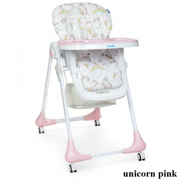 

Стульчик для кормления Bambi M 3233 (unicorn pink)