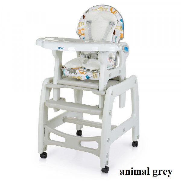 

Стульчик для кормления Bambi M 1563 (animal grey)