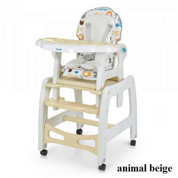 

Стульчик для кормления Bambi M 1563 (animal beige)