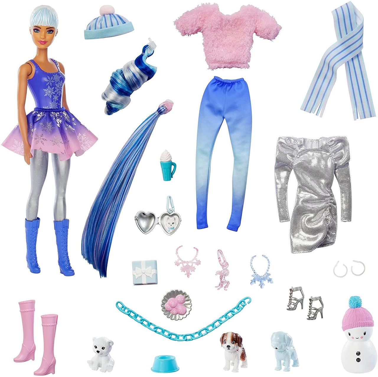 

Кукла Барби Адвент календарь с одеждой и аксессуарами Barbie Color Reveal Advent Calendar, 25 Surprises