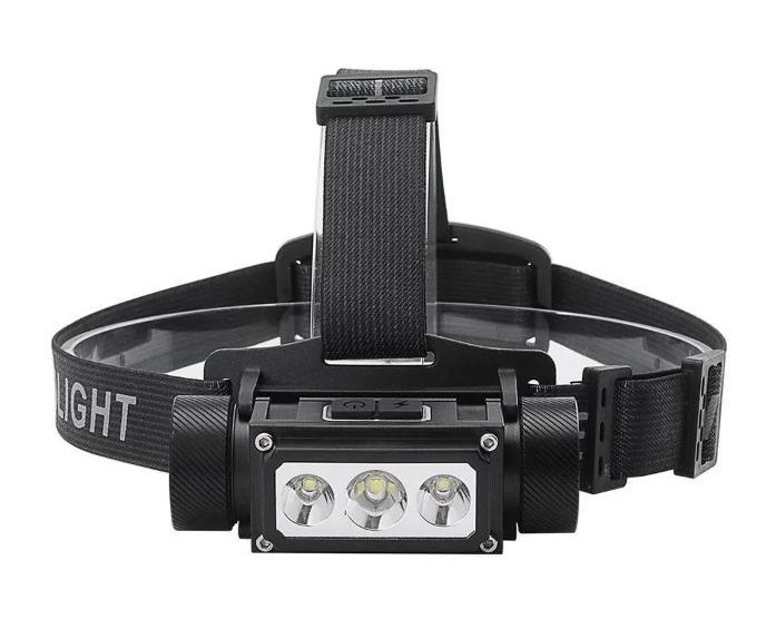 

Налобный фонарь Boruit B39 XM-L2+2*XP-G2 5000Lm 21700/18650 Type-C фонарик