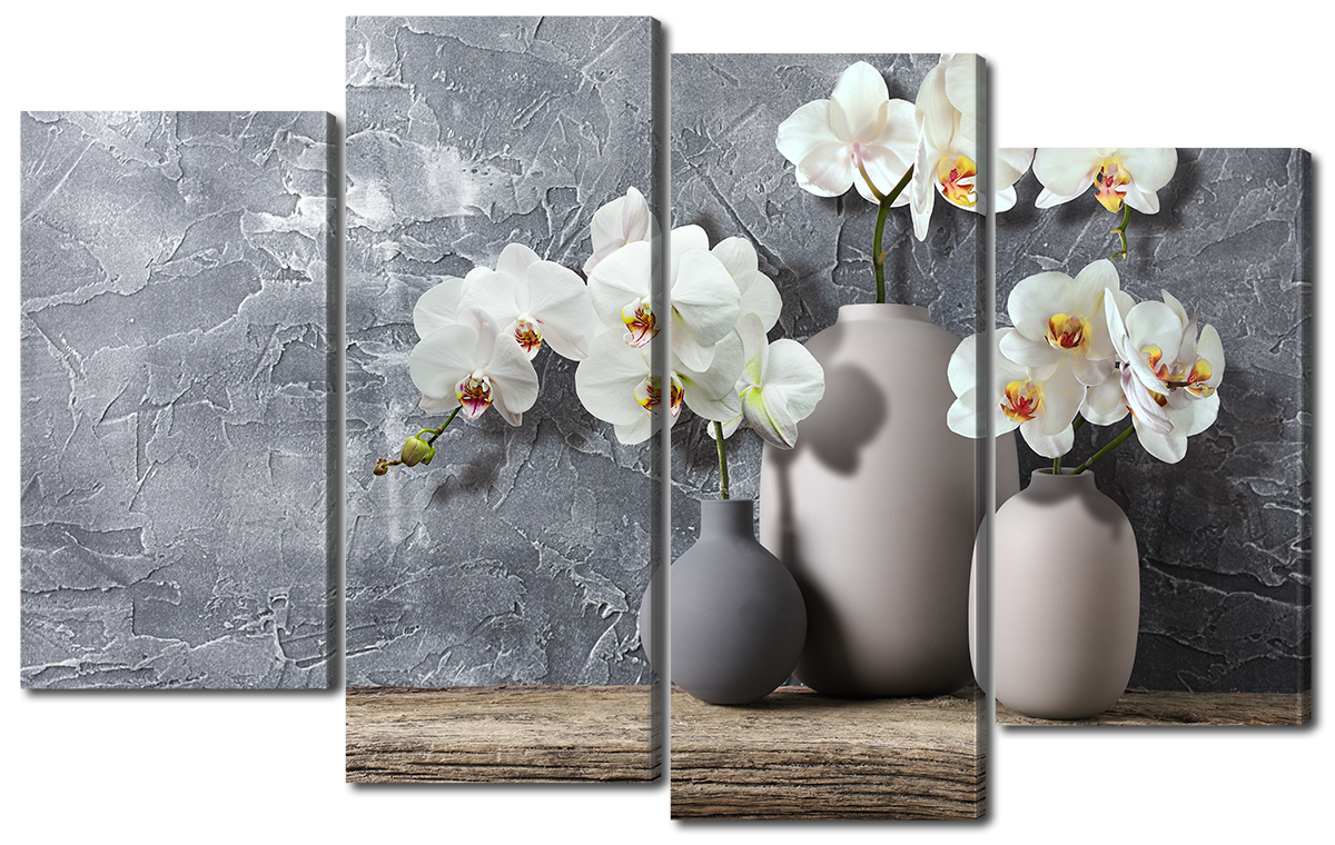 

Модульная картина Interno Холст Ветви белых орхидей 114x69см