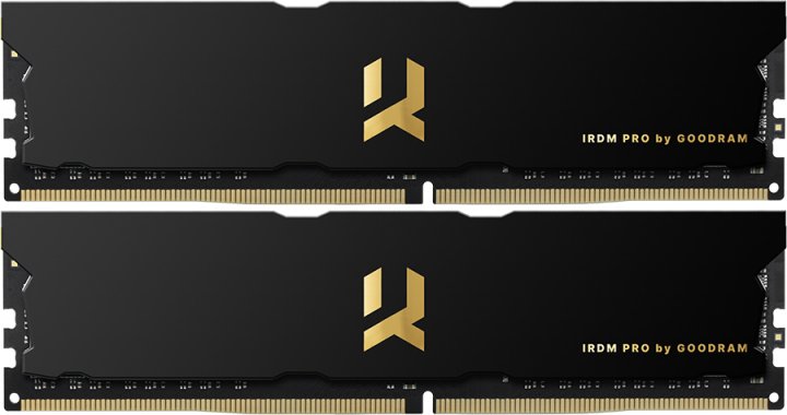 

Модуль памяти GOODRAM IRDM Pro Pitch Black DDR4 4000MHz 16GB (IRP-4000D4V64L18S/16GDC)