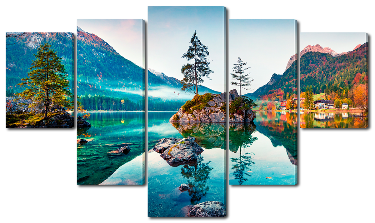 

Модульная картина Interno Холст Хинтер, природа в Германии 123х69см