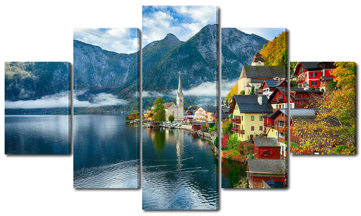 

Модульная картина Interno Холст Озеро Хальштеттер 142х80см