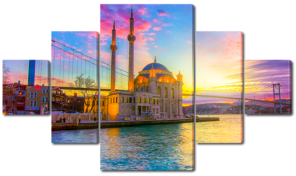 

Модульная картина Interno Холст Гранд Манхэттен 128х71см