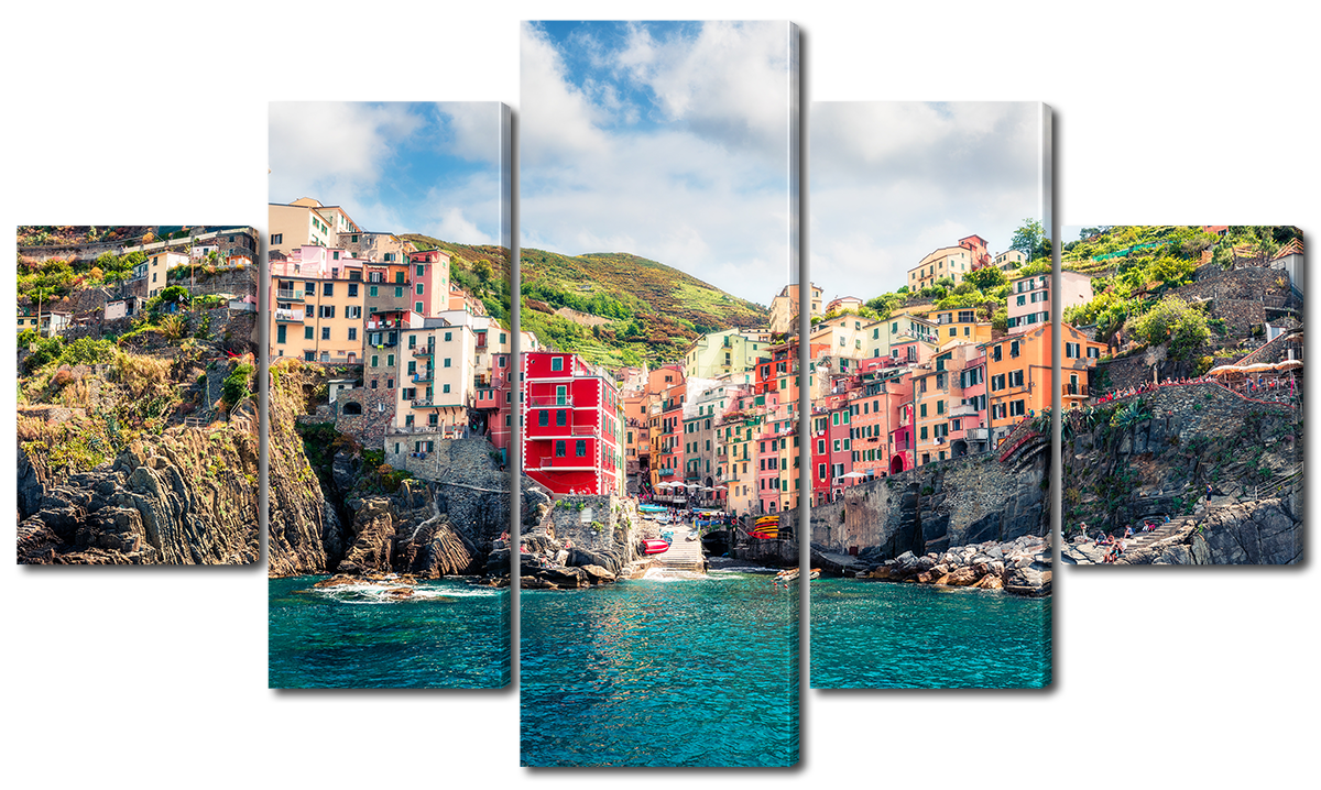 

Модульная картина Interno Холст Риомаджоре, Италия 185х106см