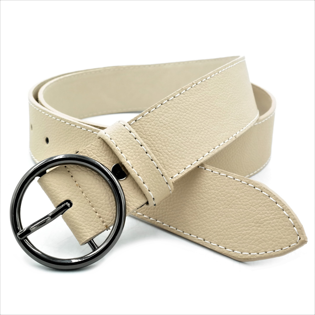 

Женский ремень Weatro пояс бежевый 110-115 см